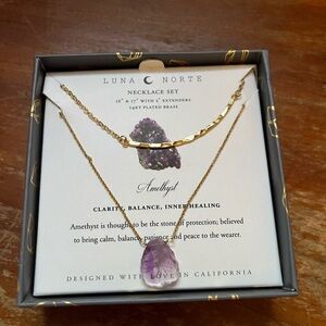 Luna Norte Amethyst Necklace Set